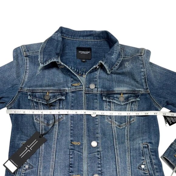 NWT Liverpool Denim Jacket Blue Size Small - Picture 5 of 9